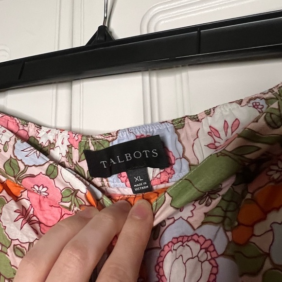 Talbots Climbing Floral Button Front Skirt - Picture 7 of 11